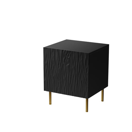 Halmar Set di 2 comodini con 1 anta Jungle Nero