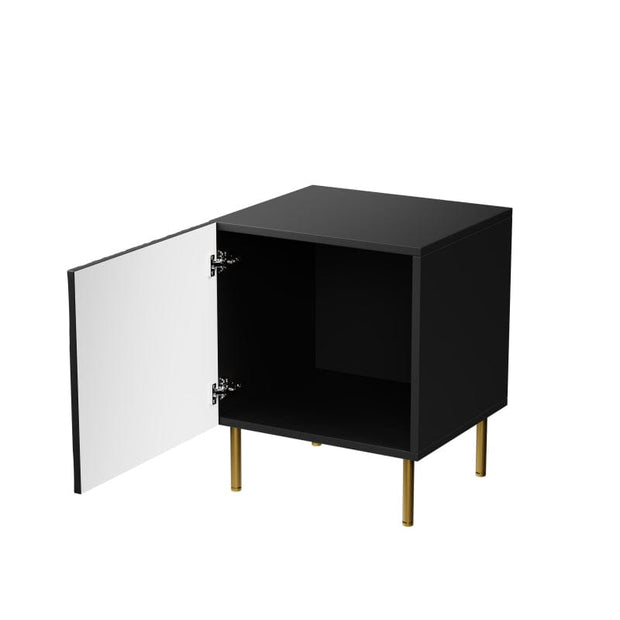 Halmar Set di 2 comodini con 1 anta Jungle Nero