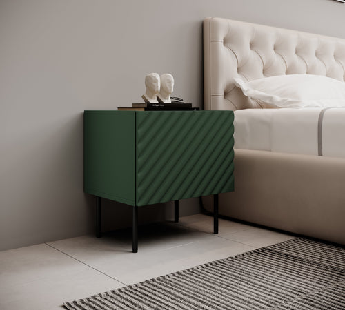 Halmar Set di 2 comodini con 1 anta Onda Verde