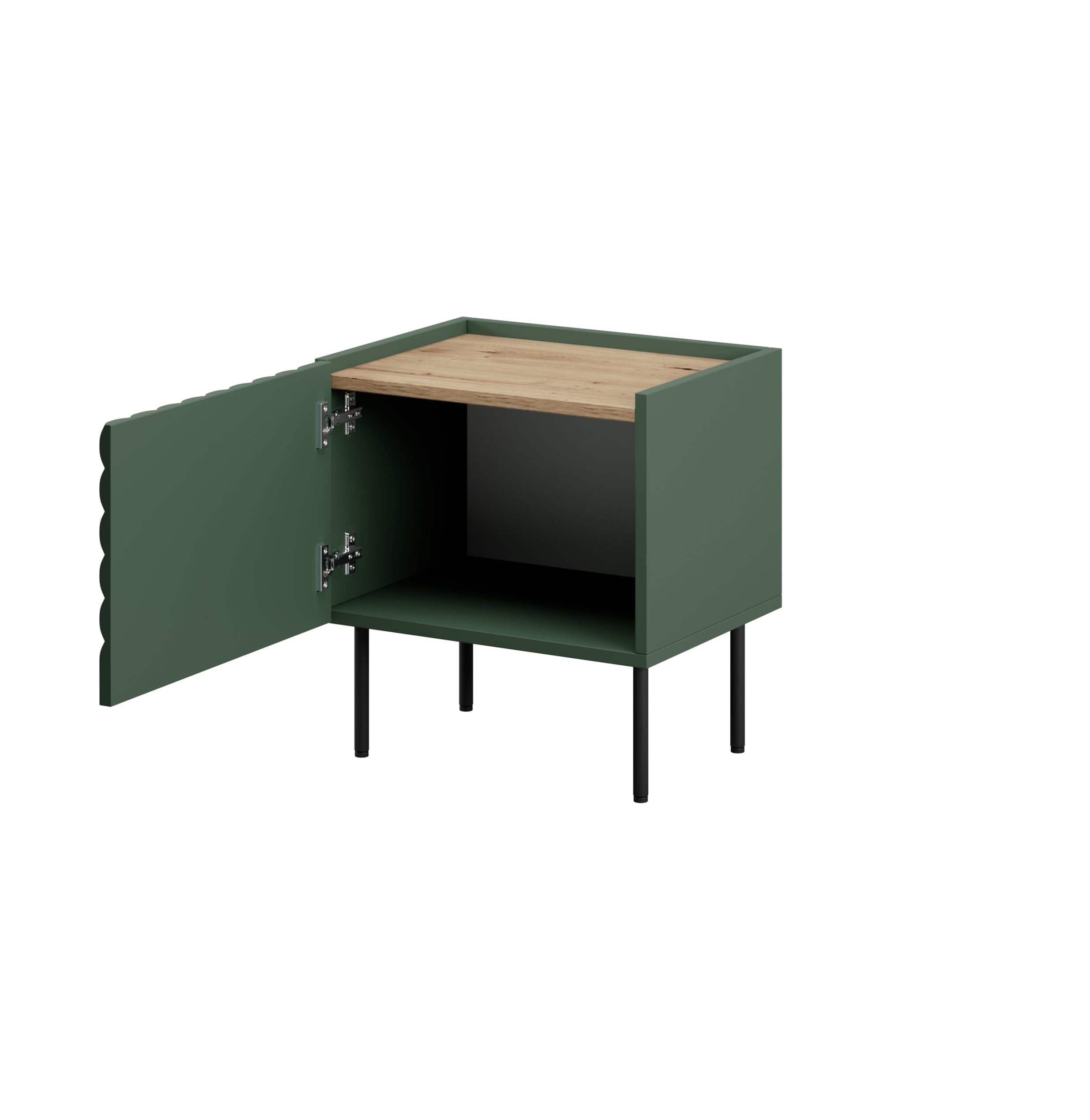Halmar Set di 2 comodini con 1 anta Onda Verde