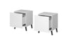 Halmar Set di 2 comodini con 1 cassetto Nova Bianco