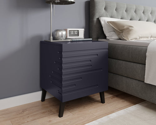 Halmar Set di 2 comodini con 1 cassetto Nova Blu