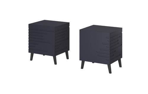 Halmar Set di 2 comodini con 1 cassetto Nova Blu