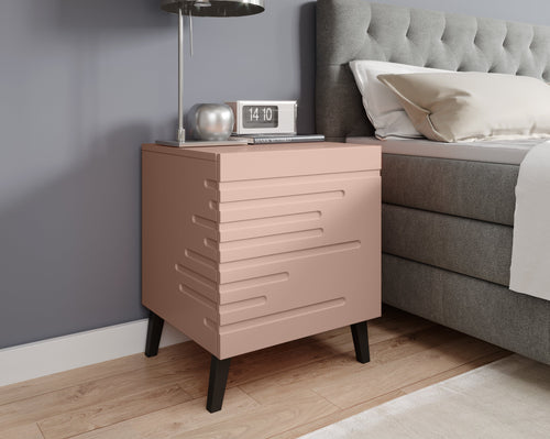 Halmar Set di 2 comodini con 1 cassetto Nova Rosa