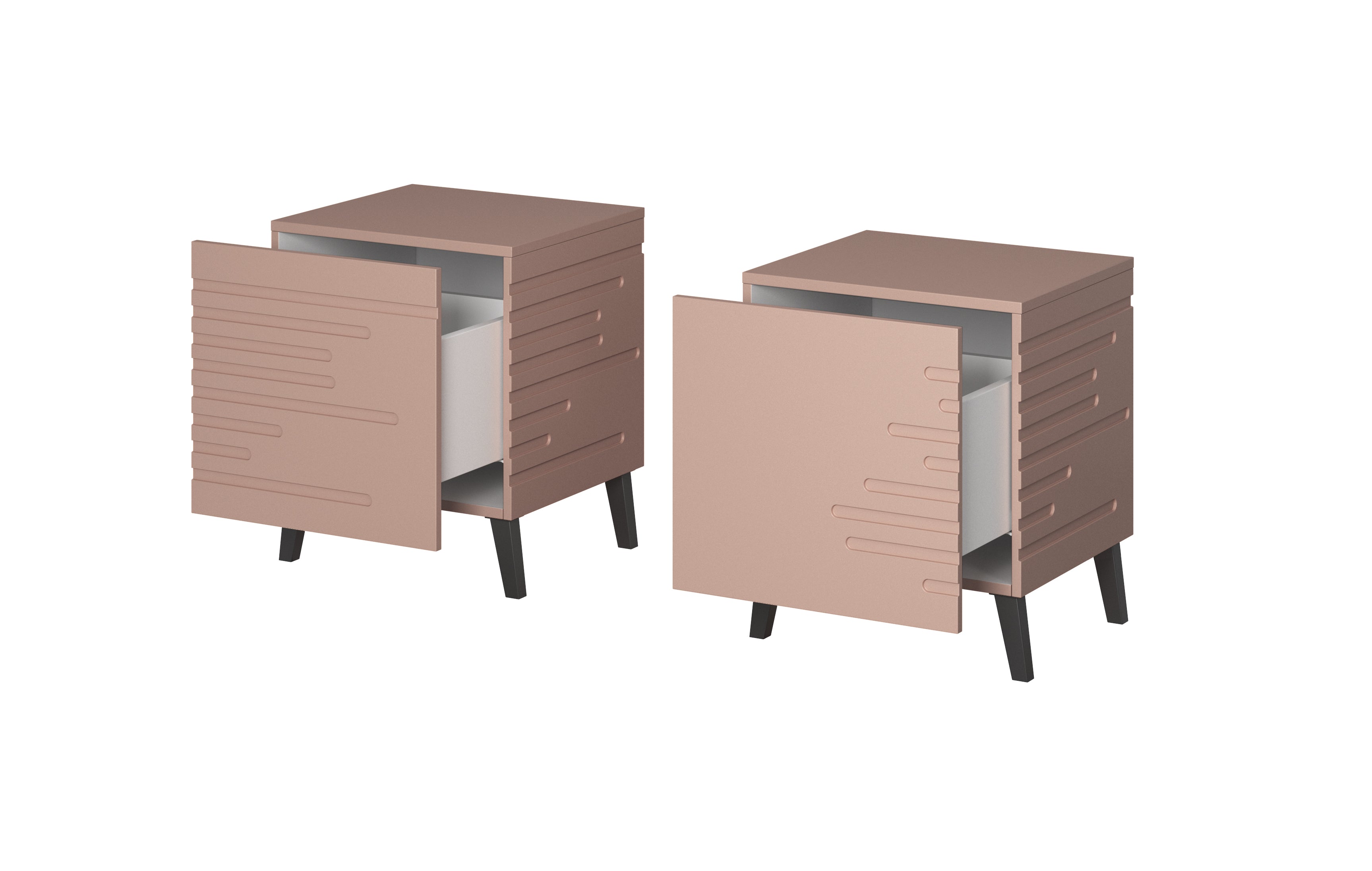 Halmar Set di 2 comodini con 1 cassetto Nova Rosa