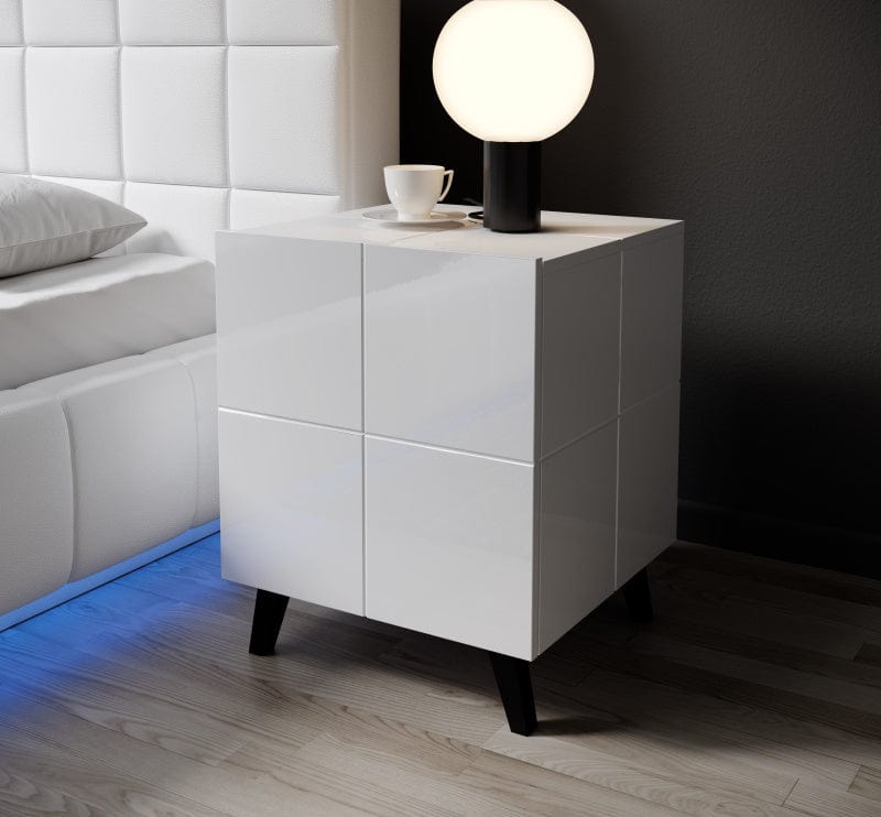 Halmar Set di 2 comodini con 1 cassetto Reja Bianco