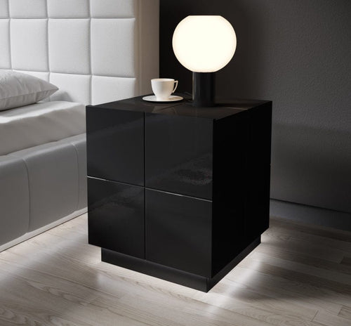 Halmar Set di 2 comodini con 1 cassetto Reja Nero