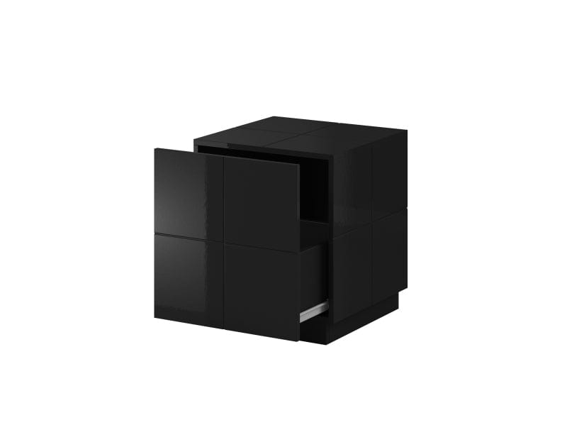 Halmar Set di 2 comodini con 1 cassetto Reja Nero
