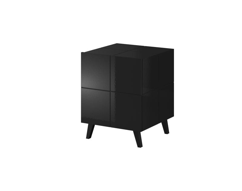 Halmar Set di 2 comodini con 1 cassetto Reja Nero