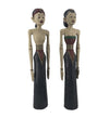 Set di 2 decorazioni indonesian Couple Multicolore