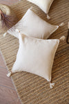 Set di 2 federe per cuscini in cotone Authentic Crema & OYOTR-AUTHENTIC-101-10-SET-2