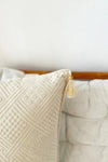 Set di 2 federe per cuscini in cotone Authentic Crema (2)