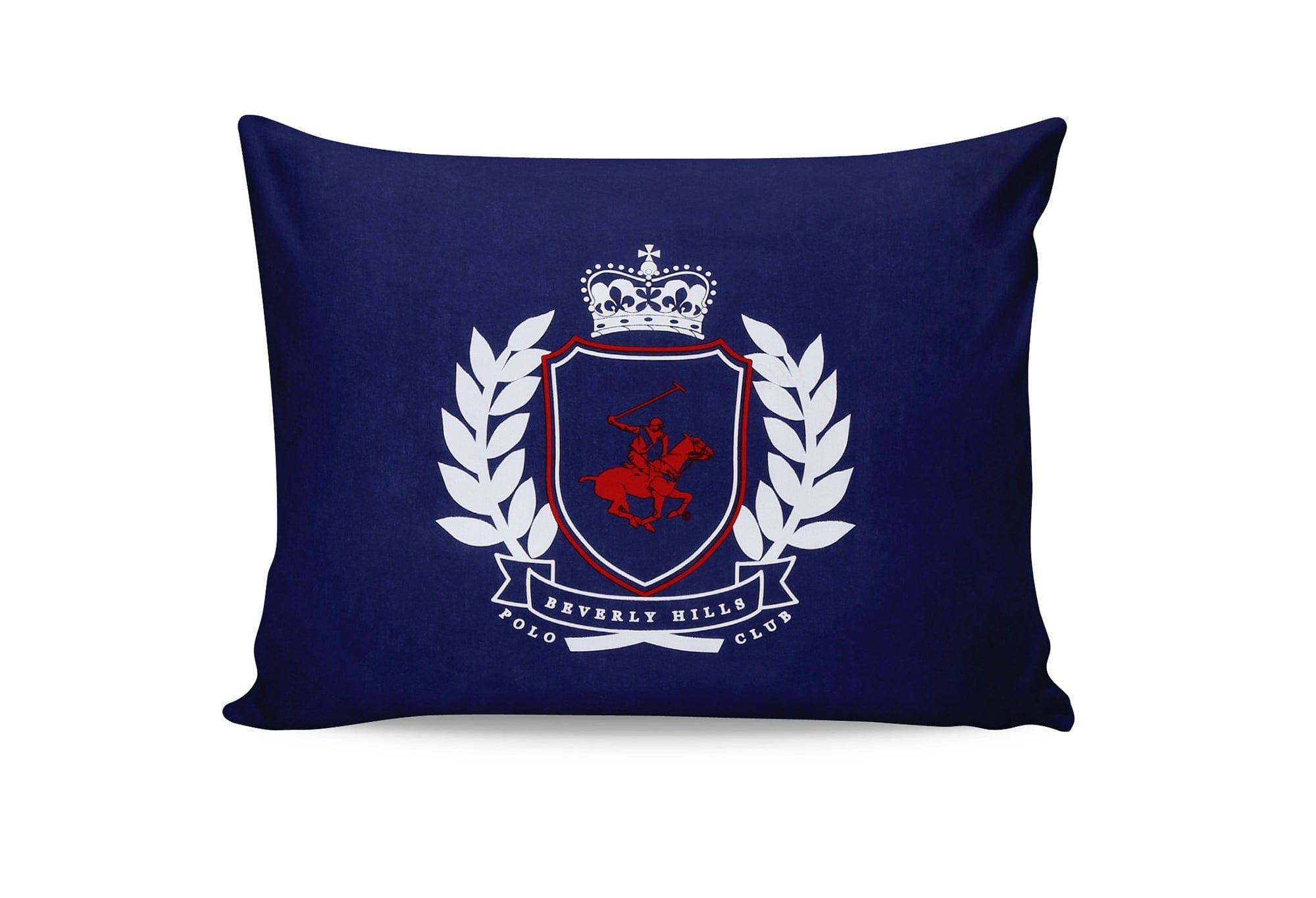 Set di 2 federe per cuscini in cotone Beverly Hills Polo Club BHPC 002 Blu, 50 x 70 cm