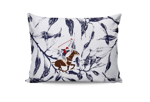 Set di 2 federe per cuscini in cotone Beverly Hills Polo Club BHPC 005 Blu, 50 x 70 cm