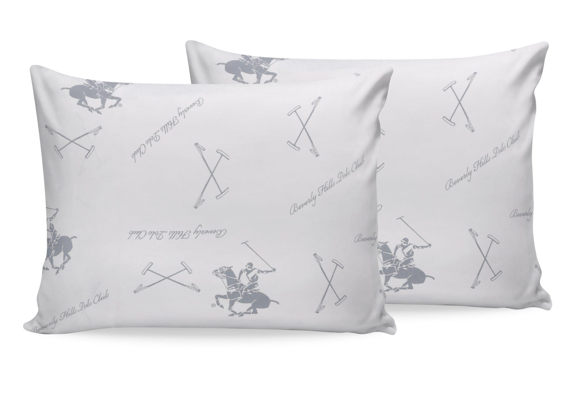 Set di 2 federe per cuscini in cotone Beverly Hills Polo Club BHPC 025 Verde, 50 x 70 cm (1)