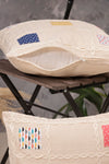 Set di 2 federe per cuscini in cotone Patchwork Beige, 40 x 40 cm (1)