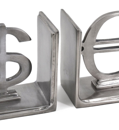 Set di 2 fermalibri Prince Grigio (1)