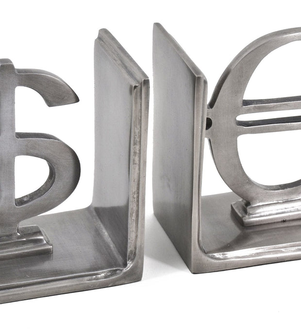 Set di 2 fermalibri Prince Grigio (1)