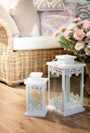 Set di 2 lanterne decorative Almada Bianco (1)