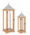 Set di 2 lanterne decorative Beatific Alto Argento