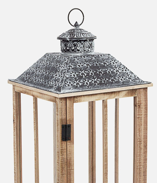 Set di 2 lanterne decorative Varsavia Naturale (1)