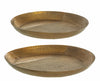 Set di 2 piatti decorativi Hammel Round Oro