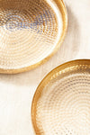 Set di 2 piatti decorativi Varanasi Round Oro (1)