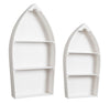 Bizzotto Set di 2 scaffali Boat Bianco