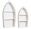 Bizzotto Set di 2 scaffali Boat Bianco