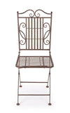 Set di 2 sedie da giardino pieghevole in metallo Melanie Marrone (3)