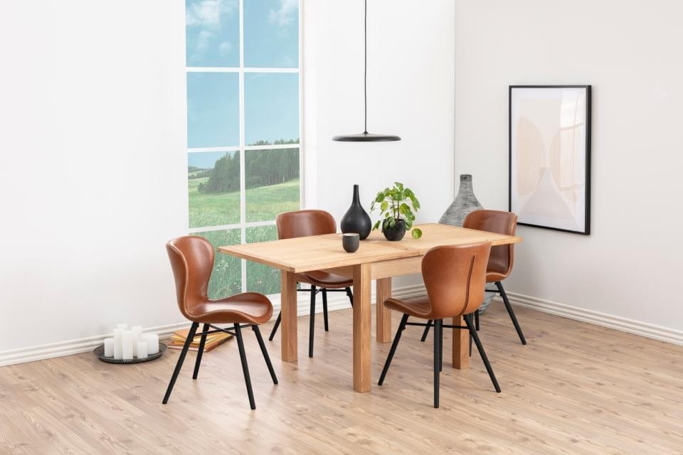 Set di 2 sedie da pranzo in ecopelle Batilda A-1 Marrone (1)