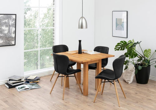 Set di 2 sedie da pranzo in ecopelle Batilda A-1 Nero (1)