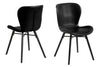 Set di 2 sedie da pranzo in ecopelle Batilda A-1 Nero