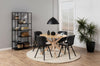 Set di 2 sedie da pranzo in ecopelle Batilda A-1 Nero (2)