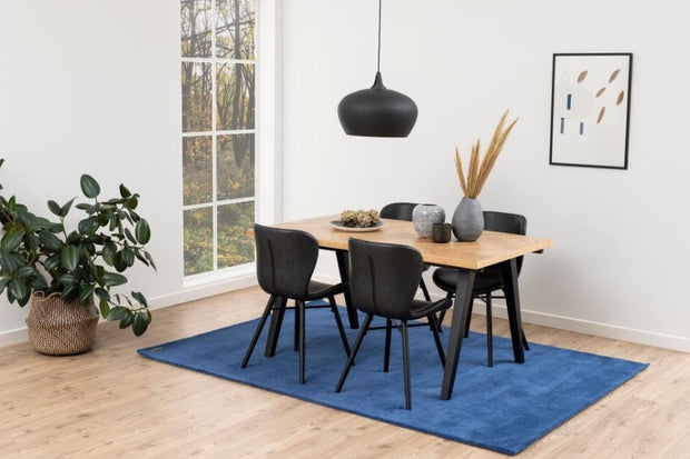 Set di 2 sedie da pranzo in ecopelle Batilda A-1 Nero (4)