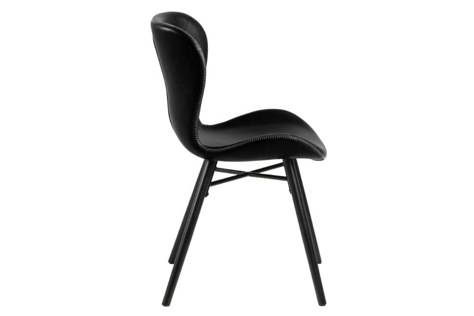 Set di 2 sedie da pranzo in ecopelle Batilda A-1 Nero (6)