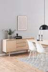 Set di 2 sedie da pranzo in ecopelle Eris Bianco (4)