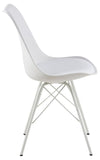 Set di 2 sedie da pranzo in ecopelle Eris Bianco (6)