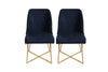 Set di 2 sedie da pranzo in ecopelle Madrid 908-V2 Blu (1)