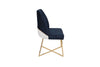 Set di 2 sedie da pranzo in ecopelle Madrid 908-V2 Blu (4)