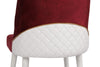 Set di 2 sedie da pranzo in ecopelle Nova 81-V2 Bordeaux (3)
