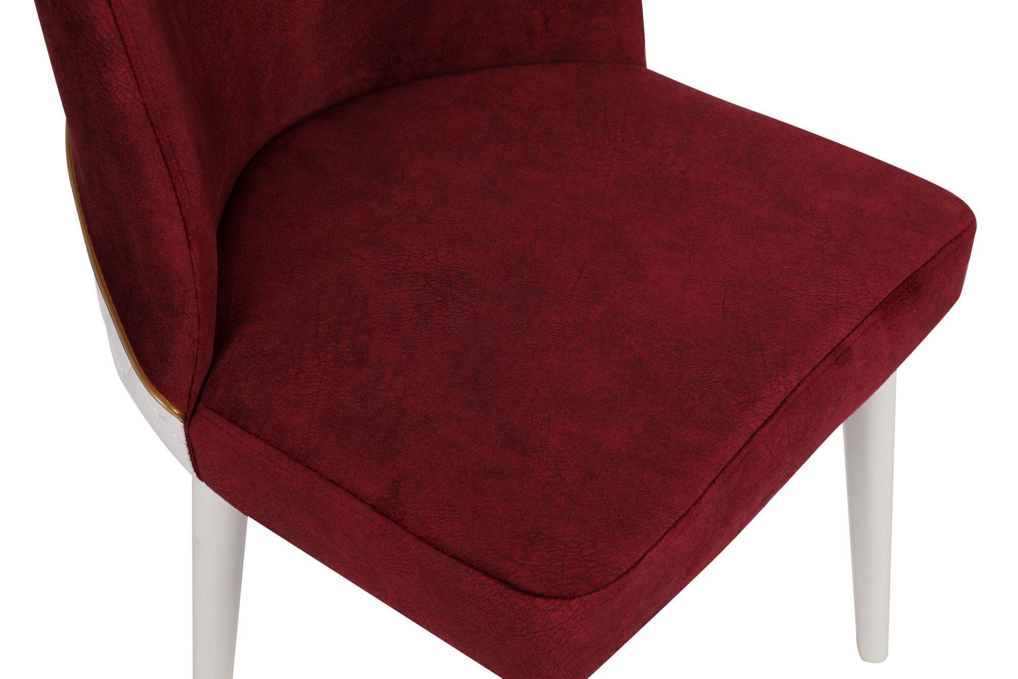 Set di 2 sedie da pranzo in ecopelle Nova 81-V2 Bordeaux (6)