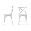 Set di 2 sedie da pranzo in legno Albero 19 Bianco