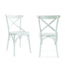 Set di 2 sedie da pranzo in legno Albero 19 Bianco (2)