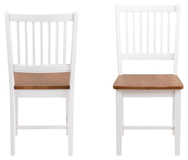 Set di 2 sedie da pranzo in legno Brisbane Quercia