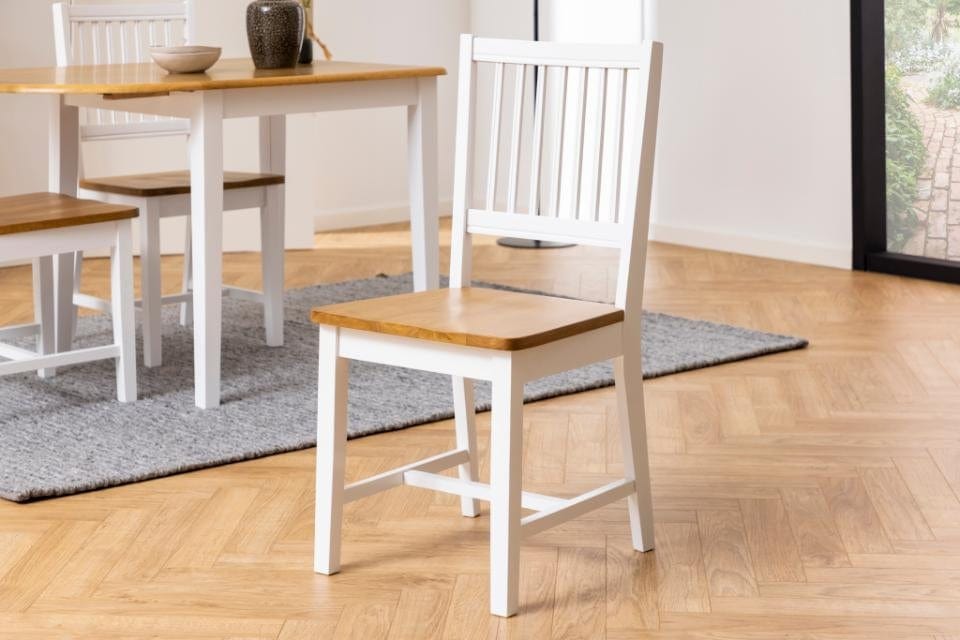 Set di 2 sedie da pranzo in legno Brisbane Quercia (1)