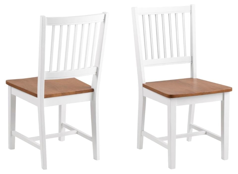 Set di 2 sedie da pranzo in legno Brisbane Quercia (3)