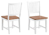 Set di 2 sedie da pranzo in legno Brisbane Quercia (3)