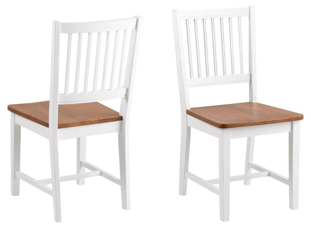 Set di 2 sedie da pranzo in legno Brisbane Quercia (3)