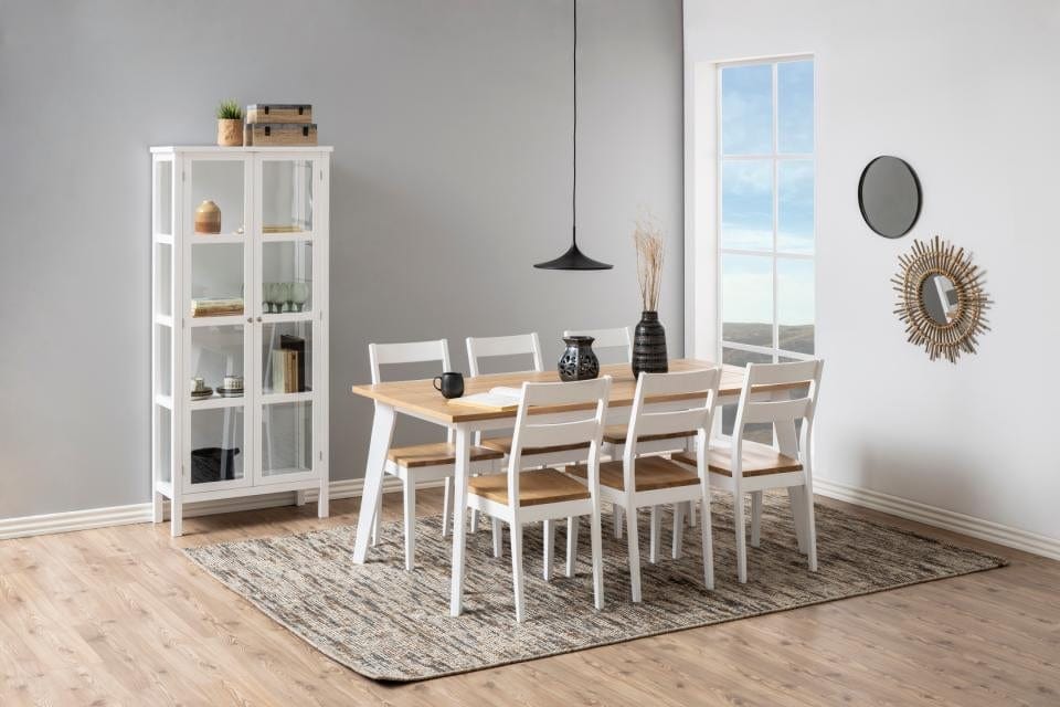 Set di 2 sedie da pranzo in legno Derry Quercia (1)